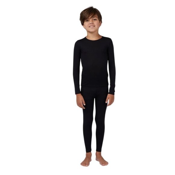 32 Degrees Lg Kids Heat Baselayer Top Long Sleeve Thermal Stretch Winter Shirt - Picture 14 of 15